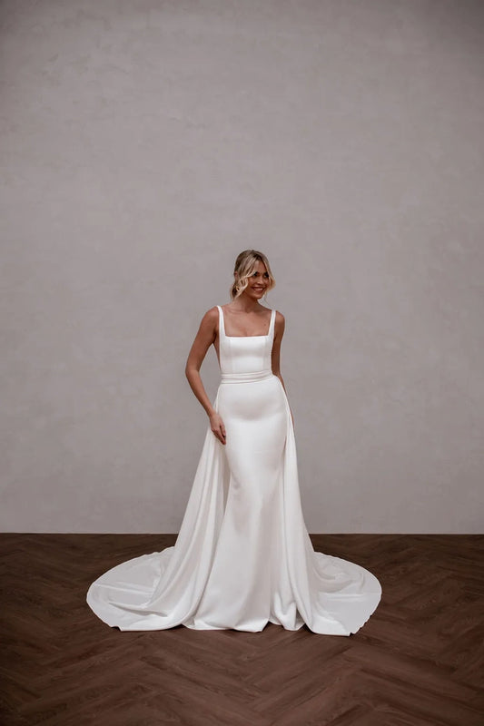 Made With Love Bridal Grayson Crepe Overskirt