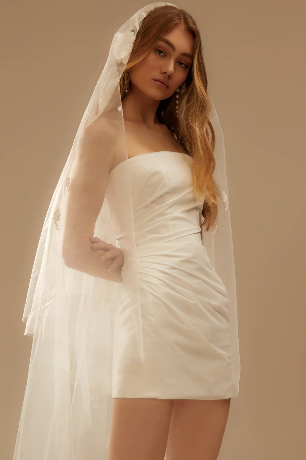 Chosen by Kyha Hepburn Double Tier Veil