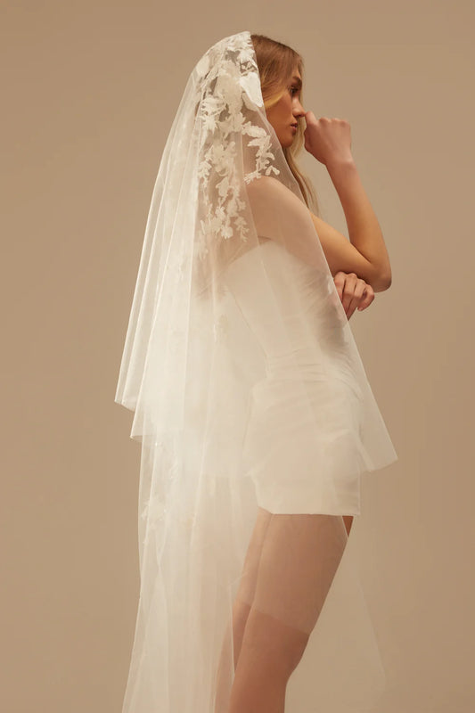 Chosen by Kyha Hepburn Double Tier Veil